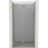 Mexen Lunar-F drzwi prysznicowe składane lewe 60 cm, transparent, złote - 836-060-000-50-00-L