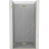 Mexen Lunar-F drzwi prysznicowe składane lewe 70 cm, transparent, złote szczotkowane - 836-070-000-55-00-L