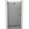 Mexen Lunar-F drzwi prysznicowe składane lewe 85 cm, transparent, różowe złoto - 836-085-000-60-00-L
