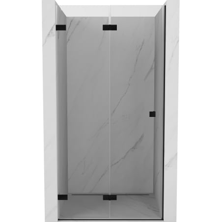 Mexen Lunar-F drzwi prysznicowe składane lewe 65 cm, transparent, czarne - 836-065-000-70-00-L