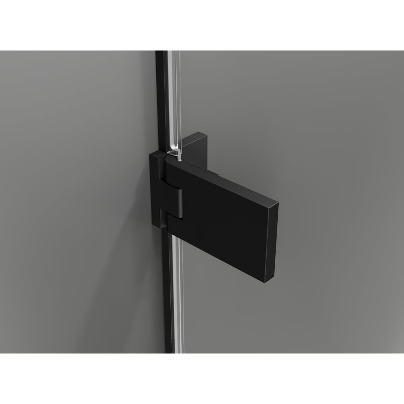 Mexen Lunar-F drzwi prysznicowe składane lewe 65 cm, transparent, czarne - 836-065-000-70-00-L