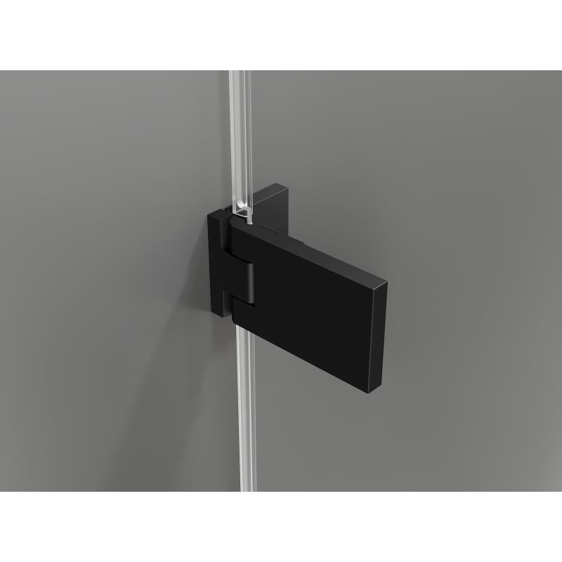 Mexen Lunar-F drzwi prysznicowe składane lewe 65 cm, transparent, czarne - 836-065-000-70-00-L