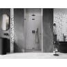 Mexen Lunar-F drzwi prysznicowe składane lewe 90 cm, transparent, gun metal - 836-090-000-95-00-L