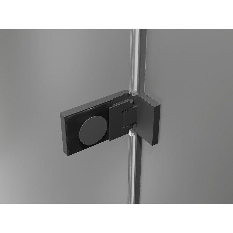 Mexen Lunar-F drzwi prysznicowe składane lewe 95 cm, transparent, gun metal - 836-095-000-95-00-L