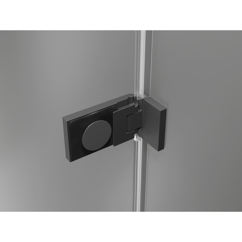 Mexen Lunar-F drzwi prysznicowe składane lewe 100 cm, transparent, gun metal - 836-100-000-95-00-L