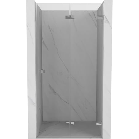 Mexen Lunar-F drzwi prysznicowe składane prawe 75 cm, transparent, chrom - 836-075-000-01-00-P