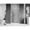 Mexen Lunar-F drzwi prysznicowe składane prawe 70 cm, transparent, białe - 836-070-000-20-00-P