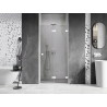 Mexen Lunar-F drzwi prysznicowe składane prawe 95 cm, transparent, białe - 836-095-000-20-00-P