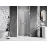 Mexen Lunar-F drzwi prysznicowe składane prawe 95 cm, transparent, białe - 836-095-000-20-00-P
