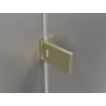 Mexen Lunar-F drzwi prysznicowe składane prawe 60 cm, transparent, złote szczotkowane - 836-060-000-55-00-P