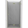 Mexen Lunar-F drzwi prysznicowe składane prawe 90 cm, transparent, złote szczotkowane - 836-090-000-55-00-P