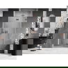 Mexen Lunar-F drzwi prysznicowe składane prawe 75 cm, transparent, różowe złoto - 836-075-000-60-00-P