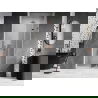 Mexen Lunar-F drzwi prysznicowe składane prawe 75 cm, transparent, różowe złoto - 836-075-000-60-00-P