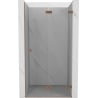 Mexen Lunar-F drzwi prysznicowe składane prawe 95 cm, transparent, miedź szczotkowana - 836-095-000-65-00-P