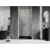 Mexen Lunar L drzwi prysznicowe uchylne prawe 105 cm, transparent, złote szczotkowane - 834L-105-000-55-00-P