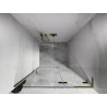Mexen Lunar L drzwi prysznicowe uchylne prawe 125 cm, transparent, złote szczotkowane - 834L-125-000-55-00-P