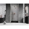 Mexen Lunar L drzwi prysznicowe uchylne prawe 95 cm, transparent, różowe złoto - 834L-095-000-60-00-P