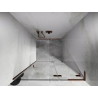 Mexen Lunar L drzwi prysznicowe uchylne prawe 100 cm, transparent, różowe złoto - 834L-100-000-60-00-P