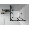 Mexen Rio kabina prysznicowa kwadratowa 70 x 70 cm, transparent, czarna + brodzik Rio, biały - 860-070-070-70-00-4510