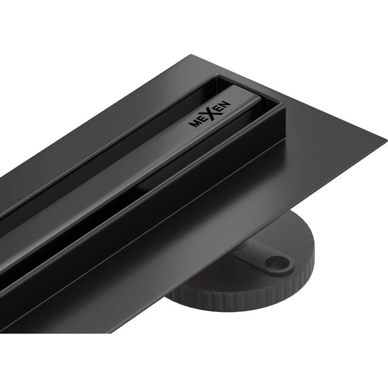 Mexen Flat 360° Slim odpływ liniowy obrotowy 140 cm, czarny - 1741140