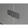 Mexen Lunar L drzwi prysznicowe uchylne prawe 85 cm, transparent, gun gray szczotkowany - 834L-085-000-66-00-P