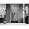 Mexen Lunar L drzwi prysznicowe uchylne prawe 85 cm, transparent, gun gray szczotkowany - 834L-085-000-66-00-P