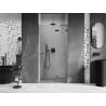 Mexen Lunar L drzwi prysznicowe uchylne prawe 85 cm, transparent, gun gray szczotkowany - 834L-085-000-66-00-P