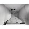 Mexen Lunar L drzwi prysznicowe uchylne prawe 95 cm, transparent, gun gray szczotkowany - 834L-095-000-66-00-P