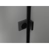 Mexen Lunar L drzwi prysznicowe uchylne prawe 115 cm, transparent, czarne - 834L-115-000-70-00-P
