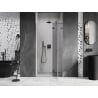 Mexen Lunar L drzwi prysznicowe uchylne prawe 80 cm, transparent, gun metal - 834L-080-000-95-00-P
