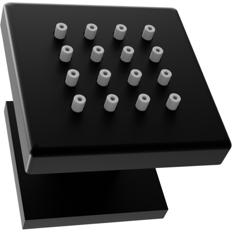 Mexen Cube dysza boczna natynkowa, czarna - 79360-70