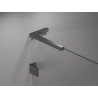 Mexen Lunar L drzwi prysznicowe uchylne prawe 125 cm, transparent, gun metal - 834L-125-000-95-00-P