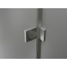 Mexen Lunar L drzwi prysznicowe uchylne prawe 95 cm, transparent, nikiel szczotkowany - 834L-095-000-97-00-P