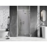 Mexen Lunar L drzwi prysznicowe uchylne prawe 95 cm, transparent, nikiel szczotkowany - 834L-095-000-97-00-P
