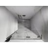Mexen Lunar L drzwi prysznicowe uchylne prawe 100 cm, transparent, nikiel szczotkowany - 834L-100-000-97-00-P