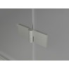 Mexen Lunar L drzwi prysznicowe uchylne prawe 105 cm, transparent, nikiel szczotkowany - 834L-105-000-97-00-P
