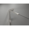 Mexen Lunar L drzwi prysznicowe uchylne prawe 105 cm, transparent, nikiel szczotkowany - 834L-105-000-97-00-P