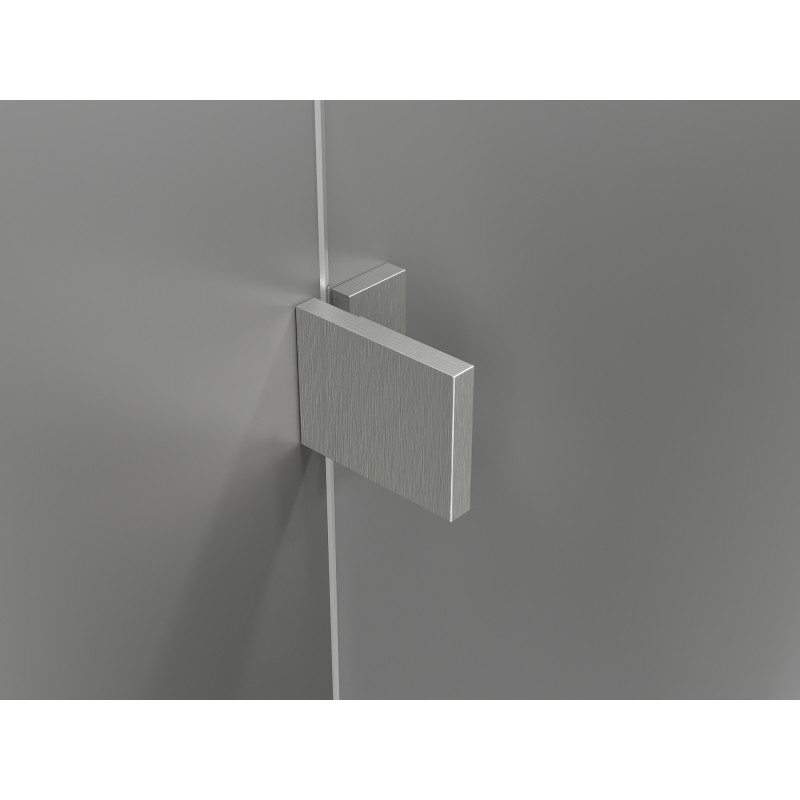 Mexen Lunar L drzwi prysznicowe uchylne prawe 105 cm, transparent, nikiel szczotkowany - 834L-105-000-97-00-P