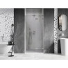 Mexen Lunar L drzwi prysznicowe uchylne prawe 110 cm, transparent, nikiel szczotkowany - 834L-110-000-97-00-P