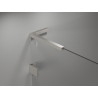 Mexen Lunar L drzwi prysznicowe uchylne prawe 115 cm, transparent, nikiel szczotkowany - 834L-115-000-97-00-P