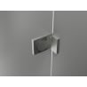 Mexen Lunar L drzwi prysznicowe uchylne prawe 130 cm, transparent, nikiel szczotkowany - 834L-130-000-97-00-P