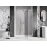 Mexen Lunar L drzwi prysznicowe uchylne prawe 130 cm, transparent, nikiel szczotkowany - 834L-130-000-97-00-P