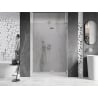 Mexen Lunar L drzwi prysznicowe uchylne prawe 130 cm, transparent, nikiel szczotkowany - 834L-130-000-97-00-P