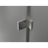Mexen Lunar L drzwi prysznicowe uchylne prawe 135 cm, transparent, nikiel szczotkowany - 834L-135-000-97-00-P