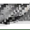 Mexen Lunar-F drzwi prysznicowe składane prawe 65 cm, transparent, gun gray szczotkowany - 836-065-000-66-00-P