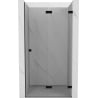 Mexen Lunar-F drzwi prysznicowe składane prawe 80 cm, transparent, czarne - 836-080-000-70-00-P