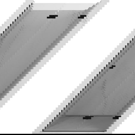 Mexen Lunar-F drzwi prysznicowe składane prawe 90 cm, transparent, czarne - 836-090-000-70-00-P