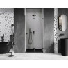 Mexen Lunar-F drzwi prysznicowe składane prawe 95 cm, transparent, czarne - 836-095-000-70-00-P