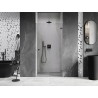Mexen Lunar-B drzwi prysznicowe uchylne prawe 60 cm, transparent, gun metal - 832-060-000-95-00-P
