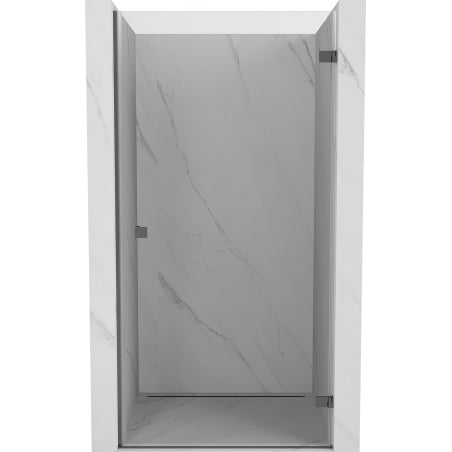 Mexen Lunar-B drzwi prysznicowe uchylne prawe 80 cm, transparent, gun metal - 832-080-000-95-00-P